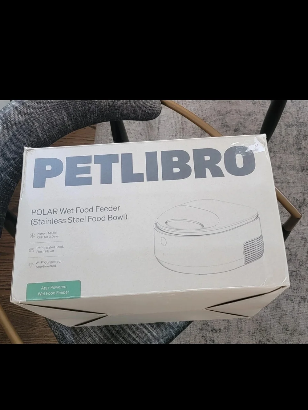 PETLIBRO Polar Wet Food Feeder, Stainless Steel, Black, $170 NIB!